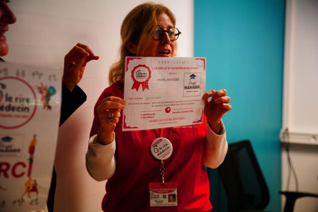 Profil Manager à Vitrolles se mobilise pour Le Rire Médecin