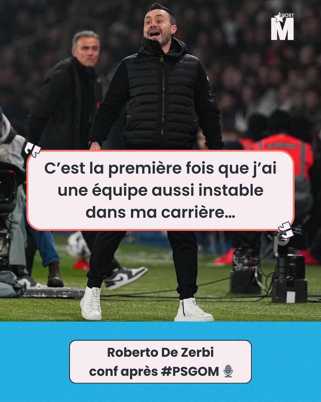 ROBERTO DE ZERBI NE SAIT PAS… COMPLÈTEMENT PERDU…
C’est un De Zerbi sans...