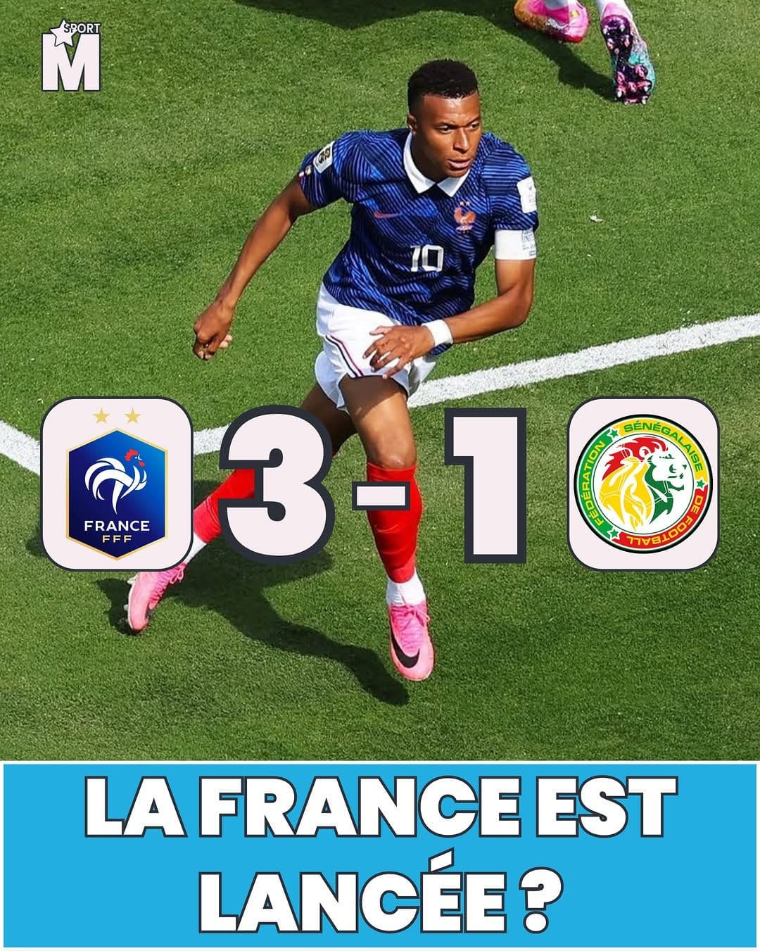 LES BLEUS BATTENT LE SÉNÉGAL 🇫🇷🇫🇷🇫🇷
Après une première mi-temps pas...