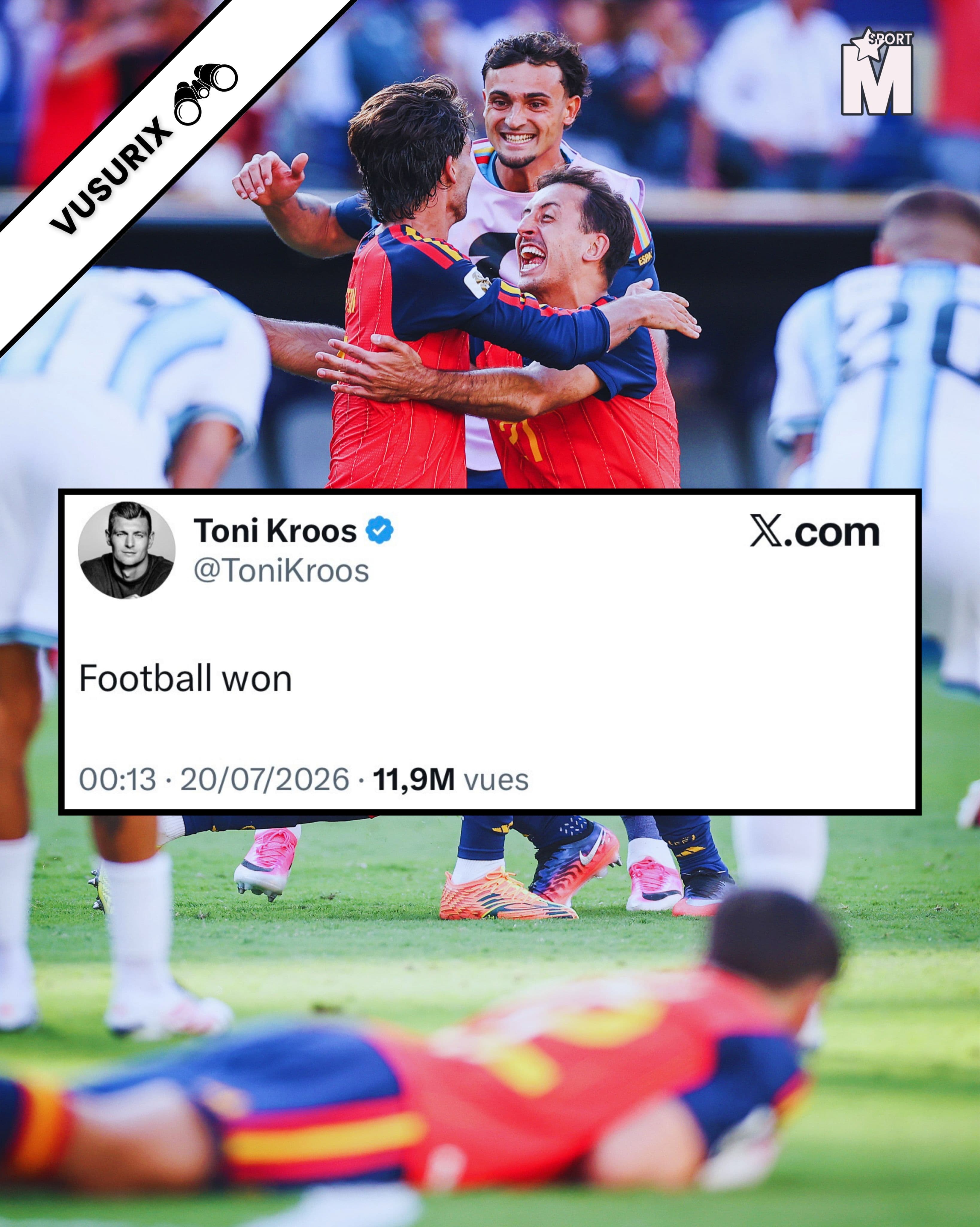 LE FOOT QUI GAGNE ET DES ARGENTINS EN PLEURS… BONNE SEMAINE À TOUS 🤗❤️
📸 1...