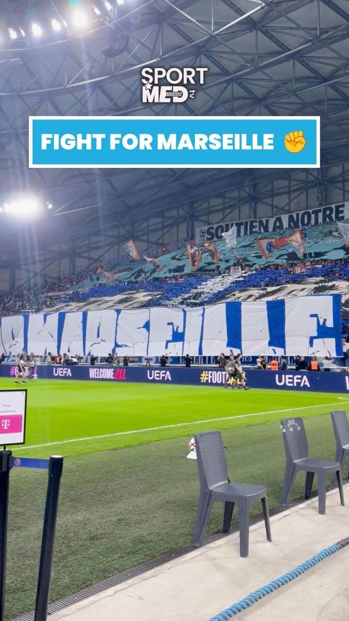 FIGHT FOR MARSEILLE 💪🤍💙
Le tifo Ultra en Virage Sud ce soir 👏
🎥 Merci à...